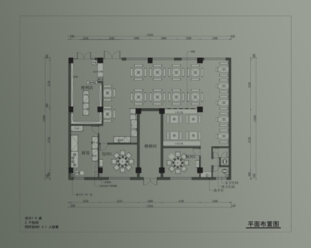火锅店平面图cad施工图