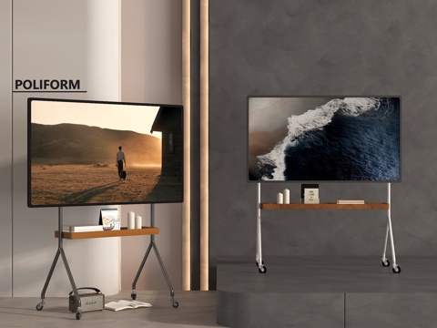  现代电视 移动电视 落地式电视机3d模型 