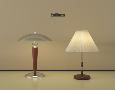  法式复古台灯 床头台灯3d模型 