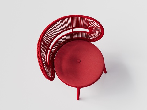 DEDON - 现代户外椅 餐椅 编绳椅 单人椅 休闲椅su模型