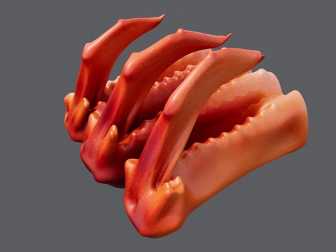 一排鸡翅组合su模型