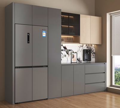 现代餐边柜 餐边柜酒柜 备餐柜 冰箱su模型