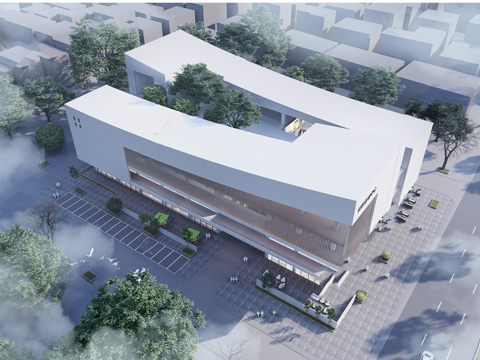 社区活动中心建筑su模型