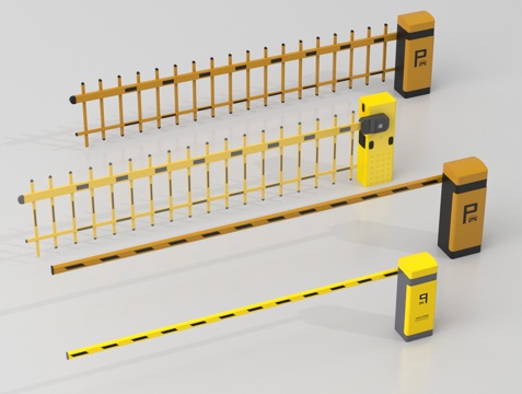 其他公用器材 道闸 安全杆 摆闸 升降杆su模型