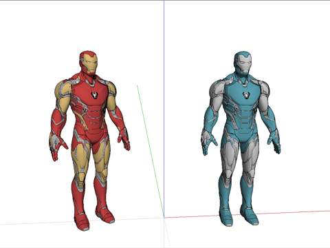 钢铁侠玩具模型su模型