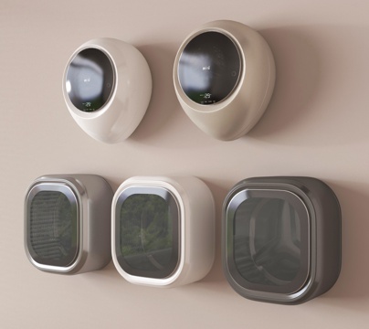  现代洗衣机 壁挂式洗衣机3d模型 