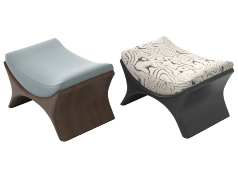 法式凳子 坐墩 小凳子 换鞋凳su模型