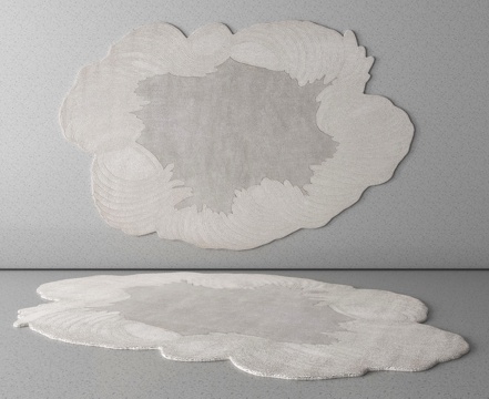 现代地毯 异形地毯su模型