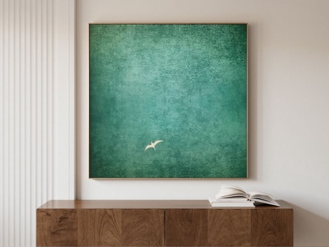 中古风装饰挂画su模型