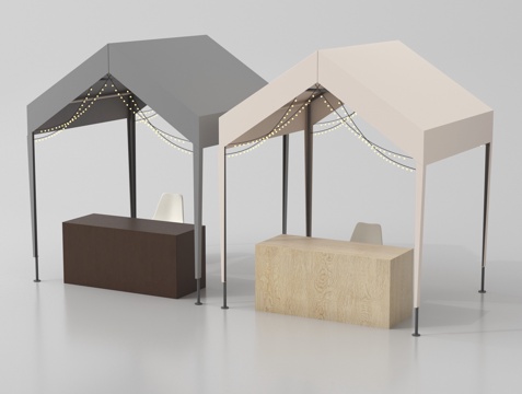 现代活动帐篷 帐篷 天幕su模型