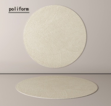 现代地毯 圆形地毯su模型