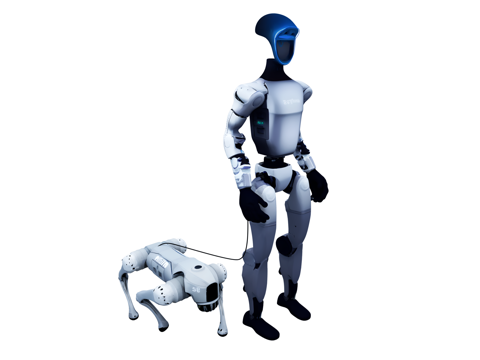 现代小米机器人 仿生四足机器人 机器狗 小米机器人 机器人su模型