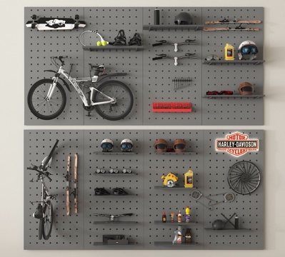 运动器械 自行车 骑行装备 护具 滑板su模型