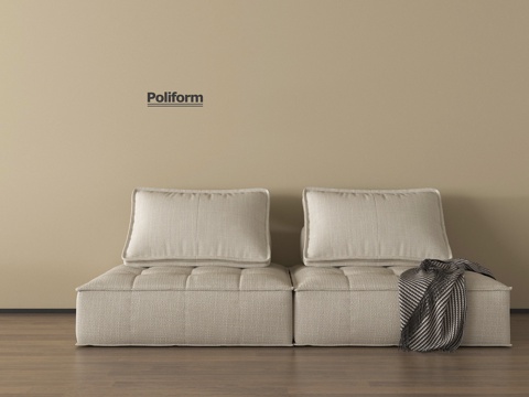  现代懒人沙发 双人沙发 布艺沙发3d模型3d模型 