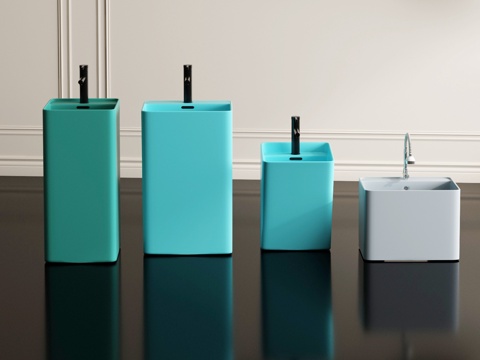  卫浴 洗手台 洗手池 台盆3d模型3d模型 