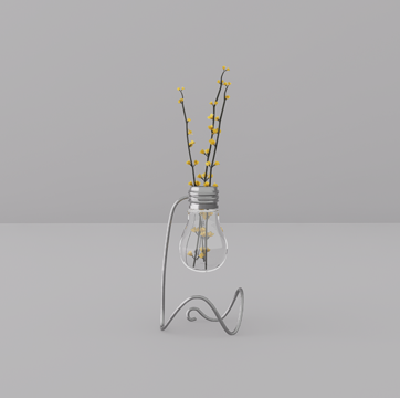 灯泡花瓶su模型