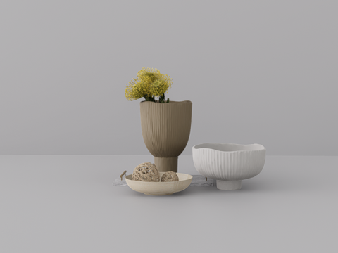 摆件组合su模型