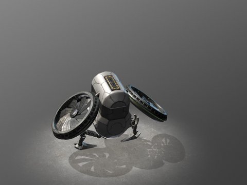 巴斯特无人机GLTFsu模型