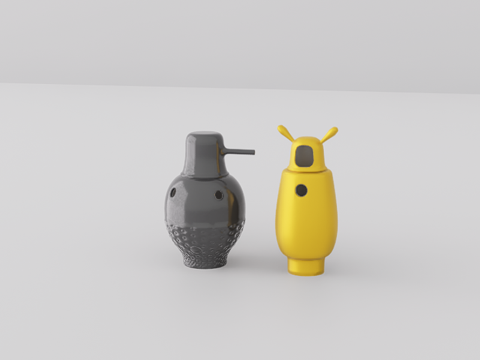 瓶子摆件su模型