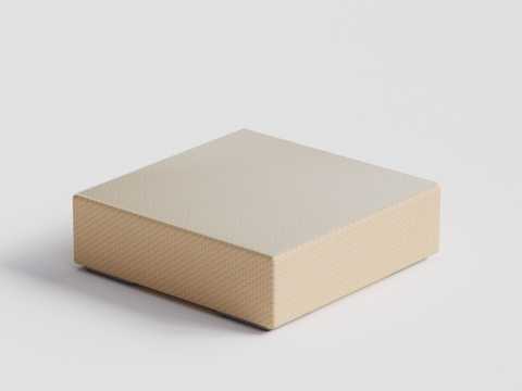 DEDON - 现代户外茶几 方茶几 藤编玻璃台面茶几 侧几su模型