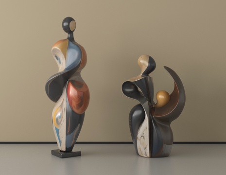 现代雕塑   艺术雕塑   创意造型su模型