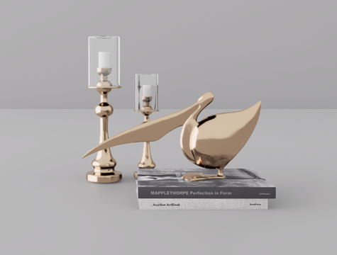 摆件组合su模型