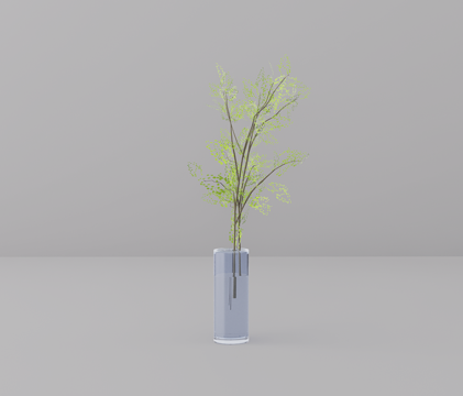 植物摆件su模型
