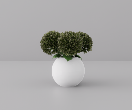 植物摆件su模型