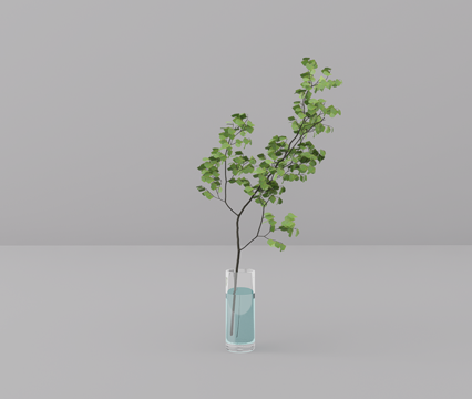 花瓶植物su模型