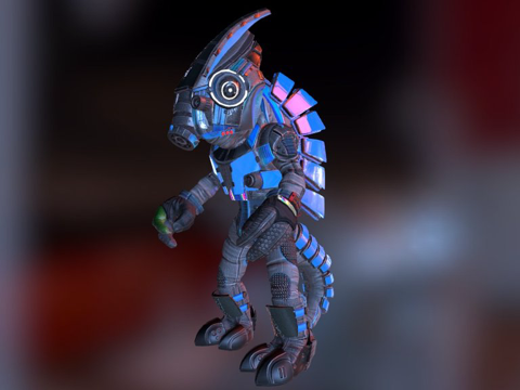 变色龙狙击手休su模型