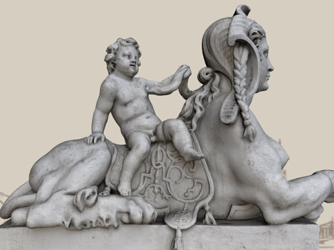 狮身人面像su模型