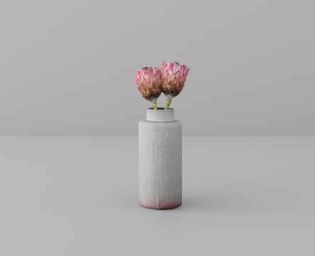 花瓶摆件su模型