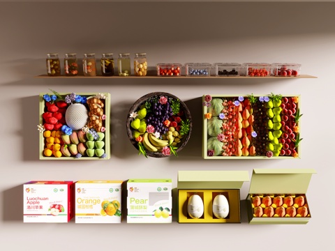 水果组合su模型