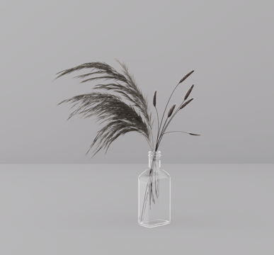 玻璃植物su模型