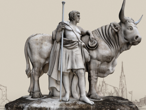 匈牙利草原牛su模型