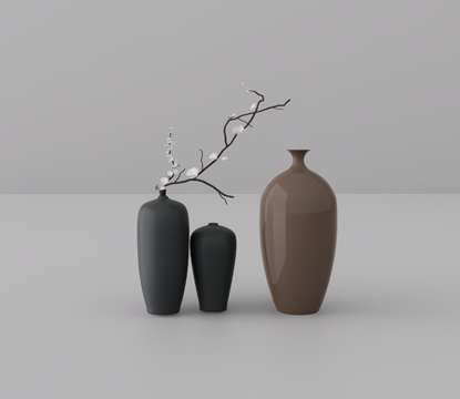 罐子组合su模型