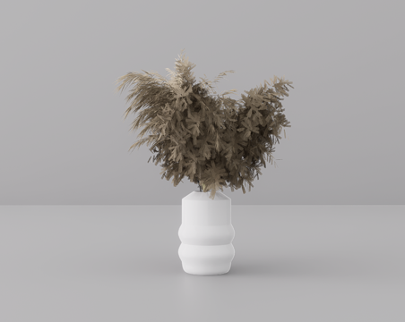 植物摆件su模型