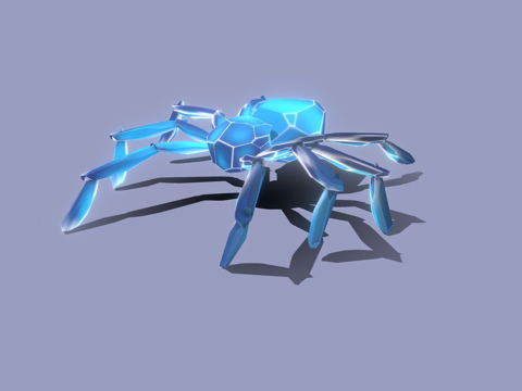 蜘蛛-测试动画骨架su模型