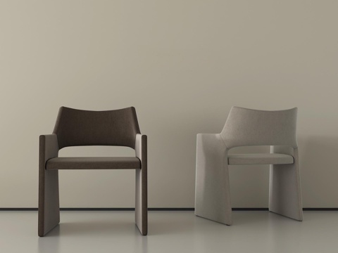 现代休闲椅  单椅su模型