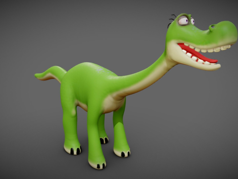 卡通恐龙生物3su模型