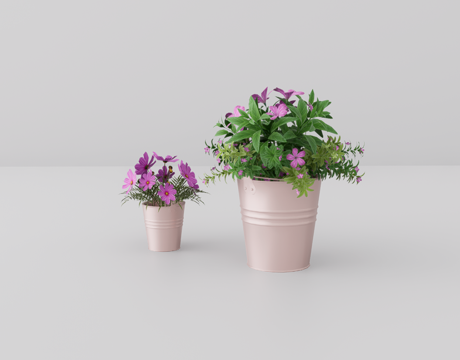 盆栽花卉su模型