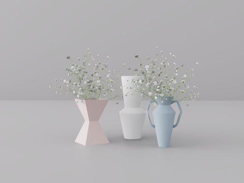 植物摆件su模型