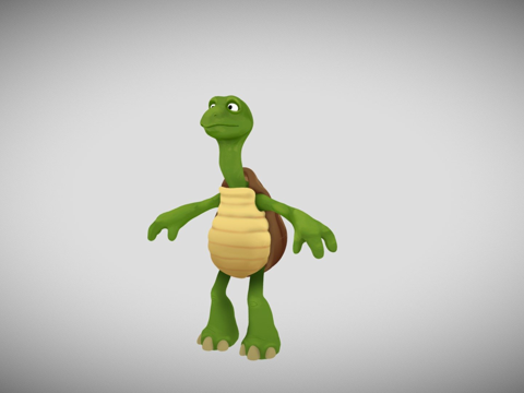 卡通乌龟su模型