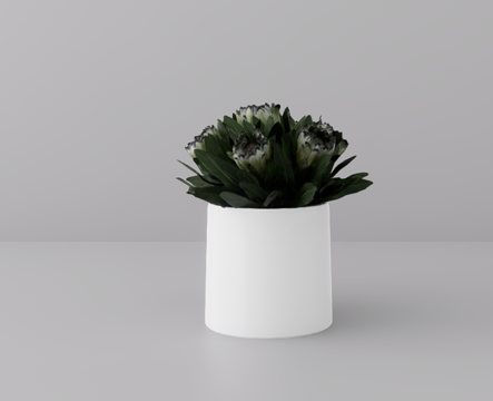 花卉摆件su模型