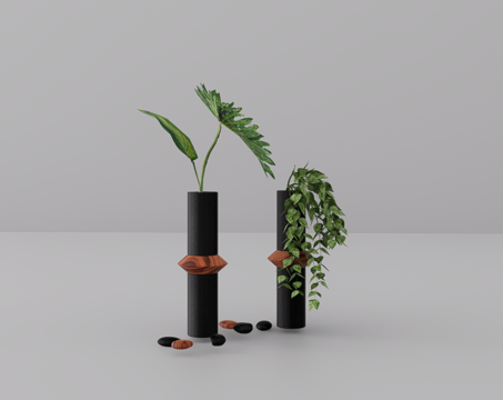 植物摆件su模型