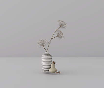 植物摆件su模型