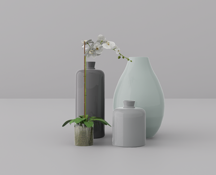 摆件组合su模型