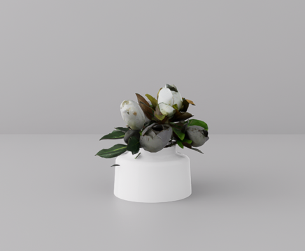 花卉摆件su模型