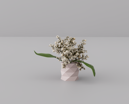 花卉摆件su模型