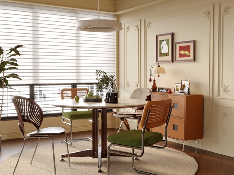 现代餐厅su模型